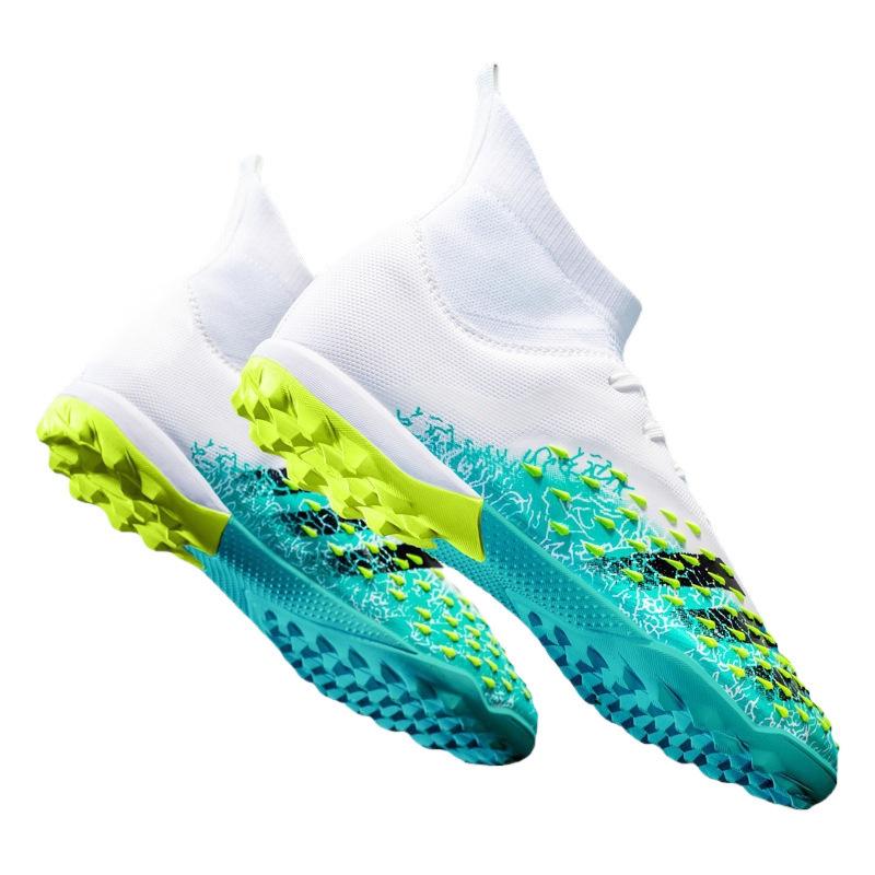 Adolescent Adult Student Male And Female Long Nails Artificial Ag Shredded Nails High Top Grass Training Football Shoes