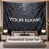 Abstrakt Geometrisch (1) Thema Individueller Wandteppich Personalisierter Benutzerdefinierter Name Text Wandbehang Teppich Heimdekoration Hintergrundtuch
