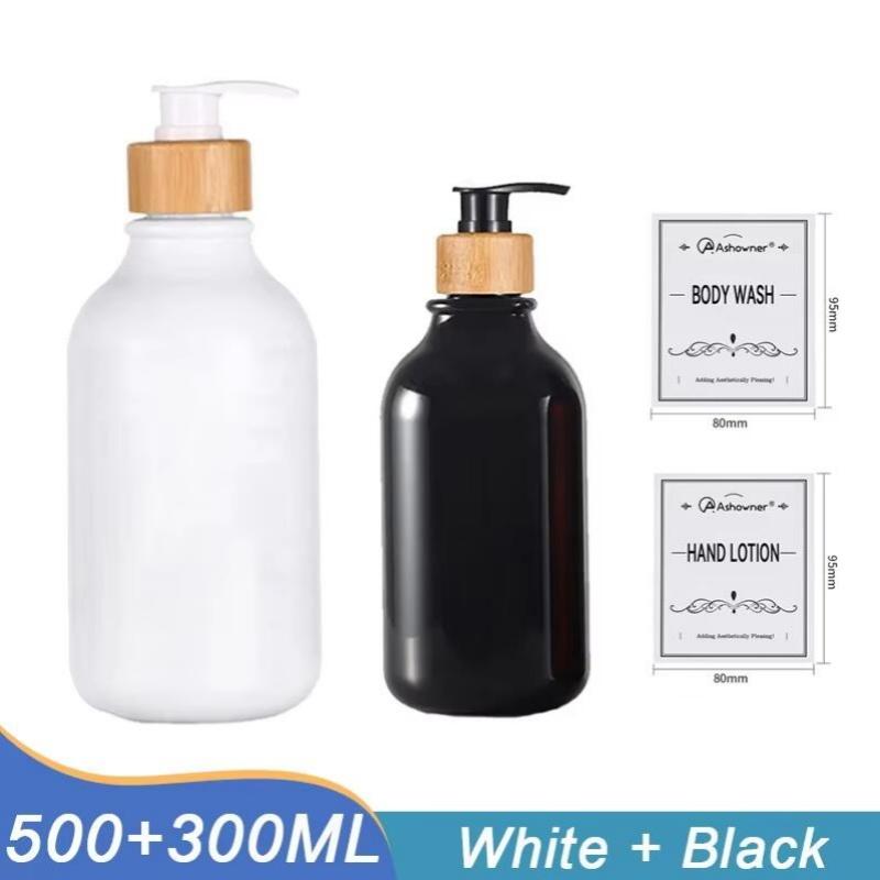 Soap Dispenser 300/500ml Thickened Refillable Shampoo Pump Bottle Lotion Container Soap Pump Tank Hand Wash Bathroom Accessorie