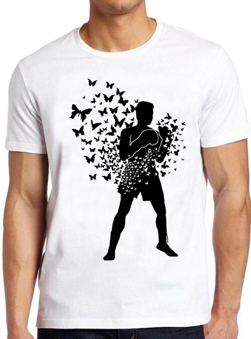 Muhammed Ali Float Like A Butterfly Boxing Box Cool Gift Tee T Shirt M229 S