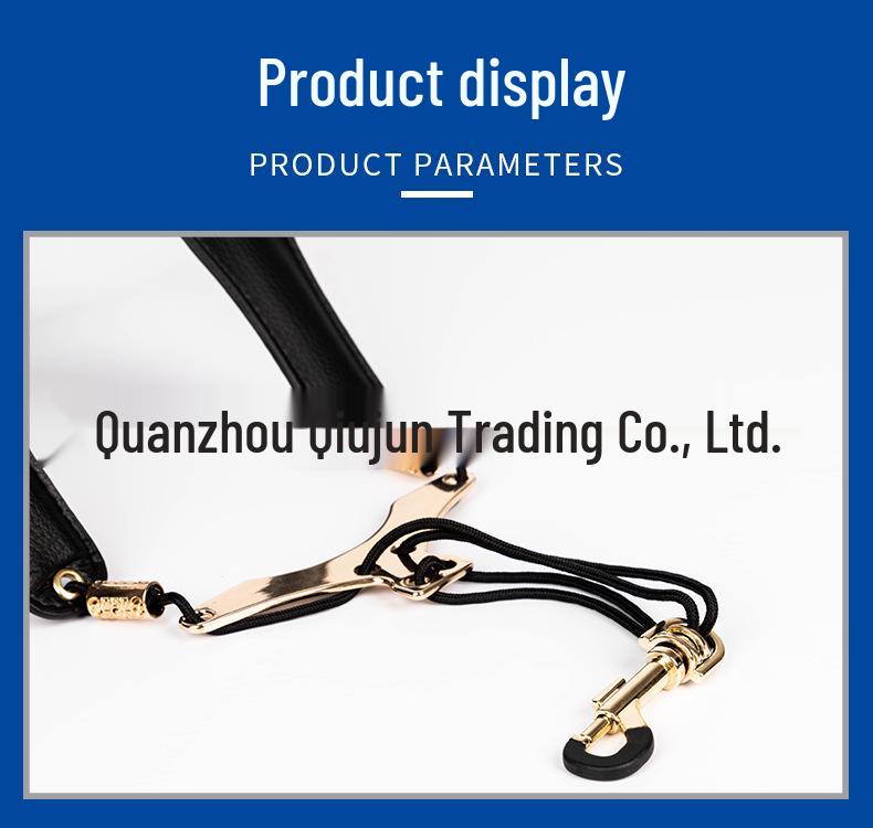 Adjustable Leather Double Shoulder Saxophone Strap for Alto, Tenor & Soprano - Suitable for Adults & Children