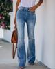 Spring and Autumn New Loose Casual All-match Simple and Slim Denim Straight Pants Women's Clothing