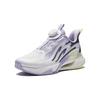 Anta Kids Versatile Comfortable Simple Non-Slip Balance Lightweight Shock Absorption Low-Top Running Shoes Kids Running Shoes White Purple 322415513-4