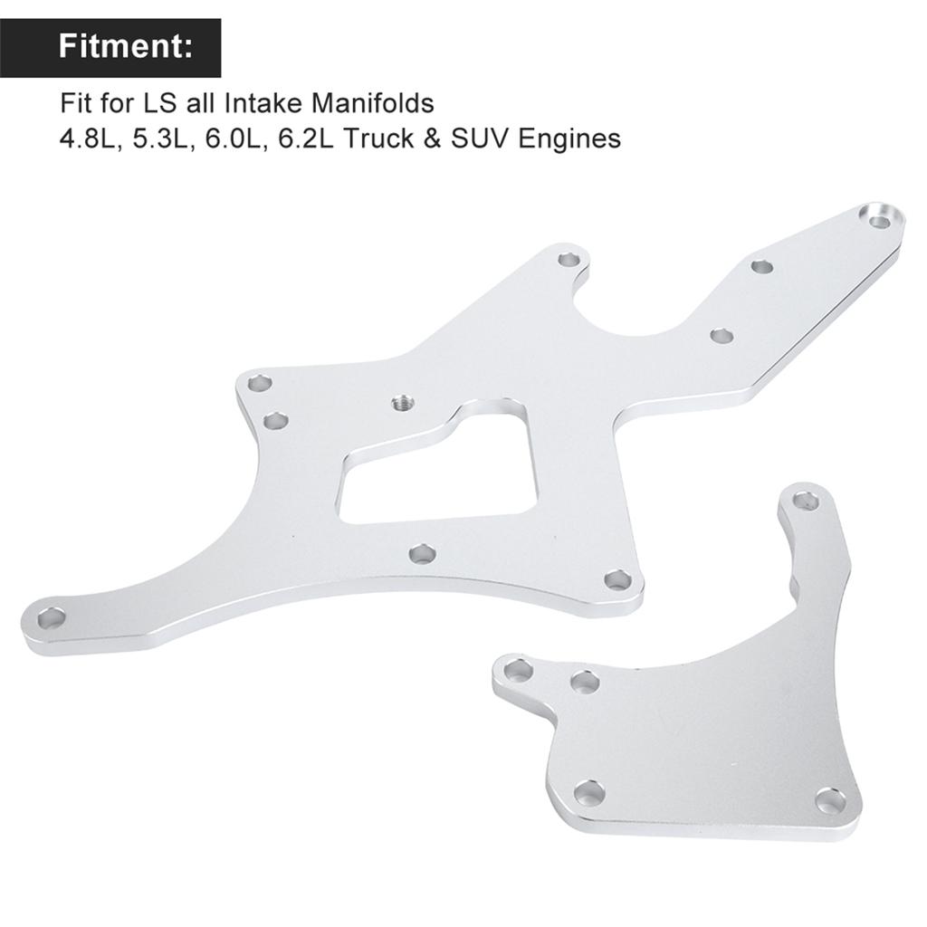 Engine Serpentine Bracket Alternator & Power Steering Pump Fit for LS Intake Manifolds 26?1029