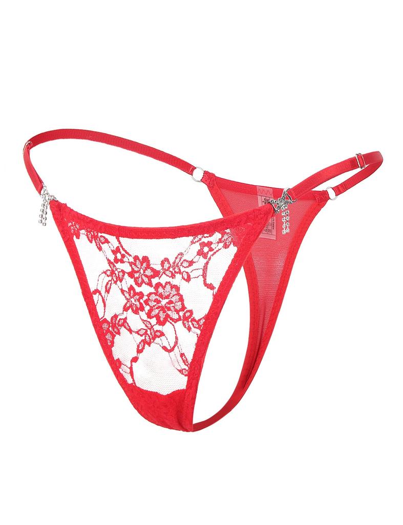 OhyeahLady Plus Light Tiny Adjustable Lace Breathable Size 2XL Women's T-Back, Size, Stone, Sexy, G-String, Underwear, Cute, See-Through, Panties,