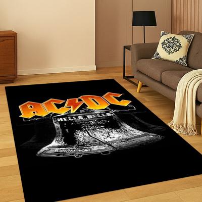 3D ACDC Rock Band Rajzfilm Szőnyeg Szőnyeg Hálószobába Nappaliba Kanapé Játékszoba Lábtörlő Lakásdekoráció, Gyerek Játékterület Szőnyeg Csúszásgátló Ajándék