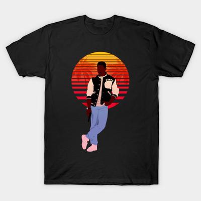 Asiatische Größe Herren Print T-Shirt Beverly Hills Cop - Retro No-Cut Thermotransferdruck Baumwoll T-Shirt