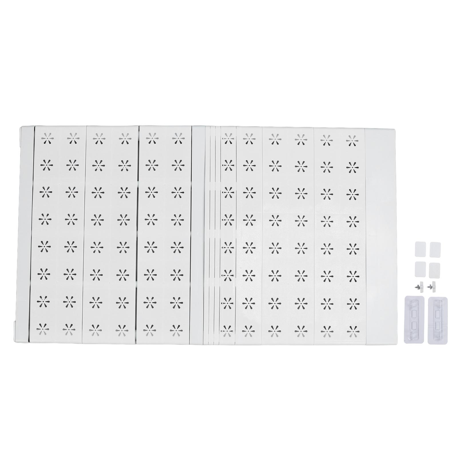 

Раздвижная полка для шкафа, без гвоздей, расширяемая полка для хранения в шкафу, регулируемый органайзер для полок в шкафу для 51 to 72cm/20.1 to 28.3in