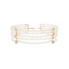 Fashion personality design sense multi-layer large pearl necklace bracelet jewelry set, European and American clothing accessories