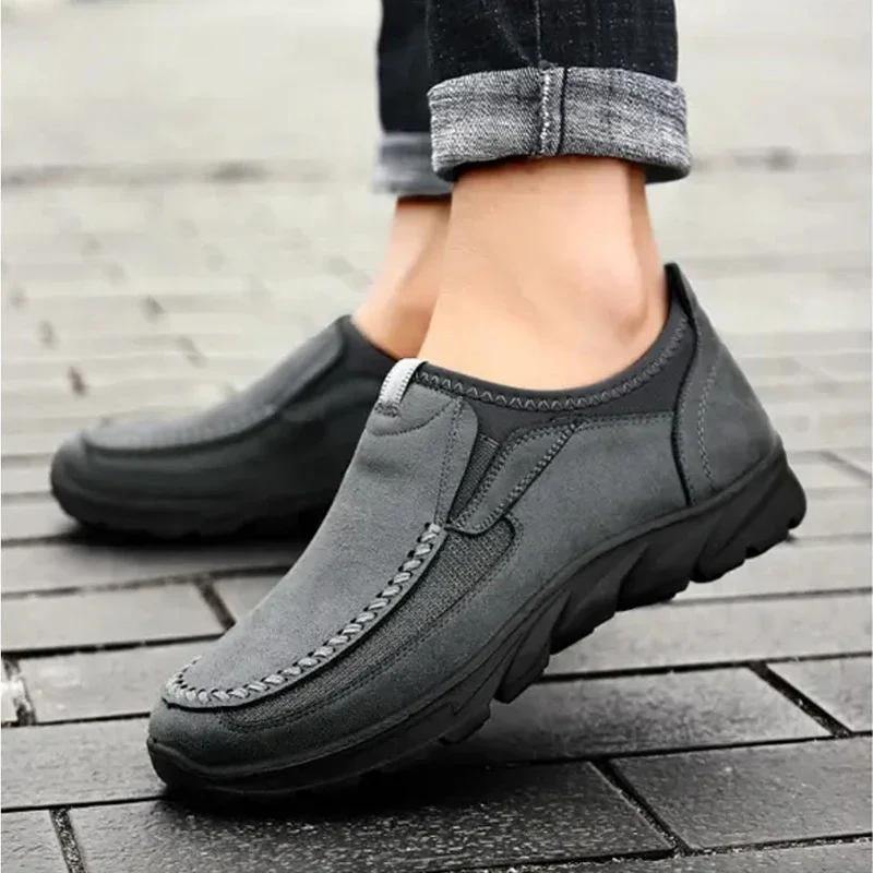 Brands Fashion Men Casual Shoes Mens Loafers Moccasins Breathable Slip on Retro Driving Shoes Men Sneakers Plus Size 39-48