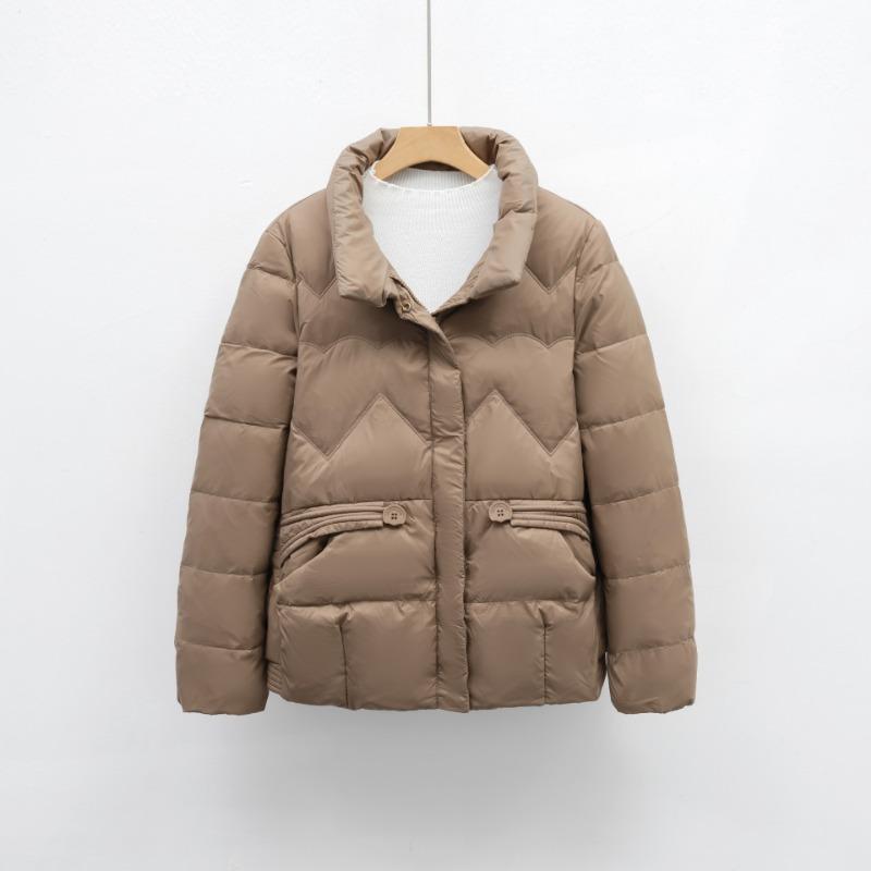Autumn and winter new short down women's stand-up collar small simple casual jacket trendy and warm