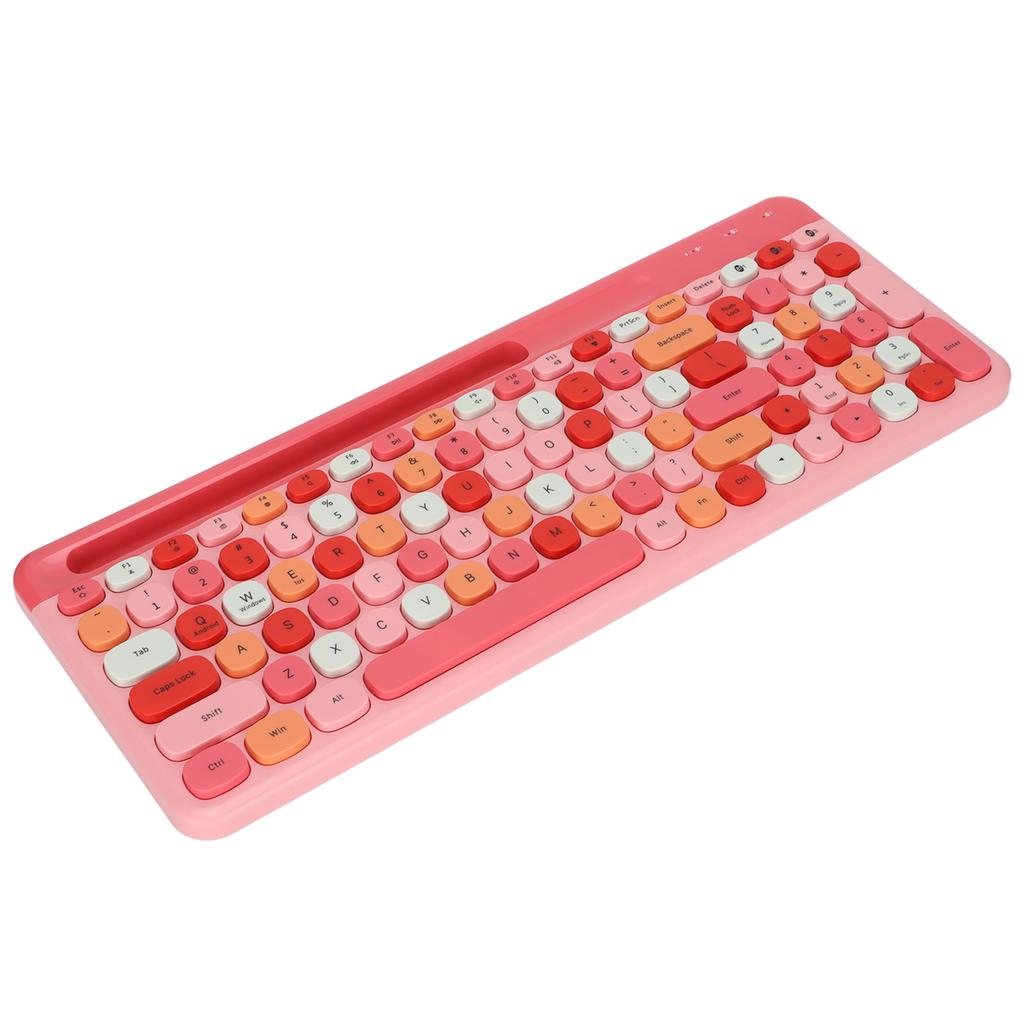 Wireless Keyboard Mini 100 Keys Smart Power Saving Colorful Computer Keyboard for Windows for IOS