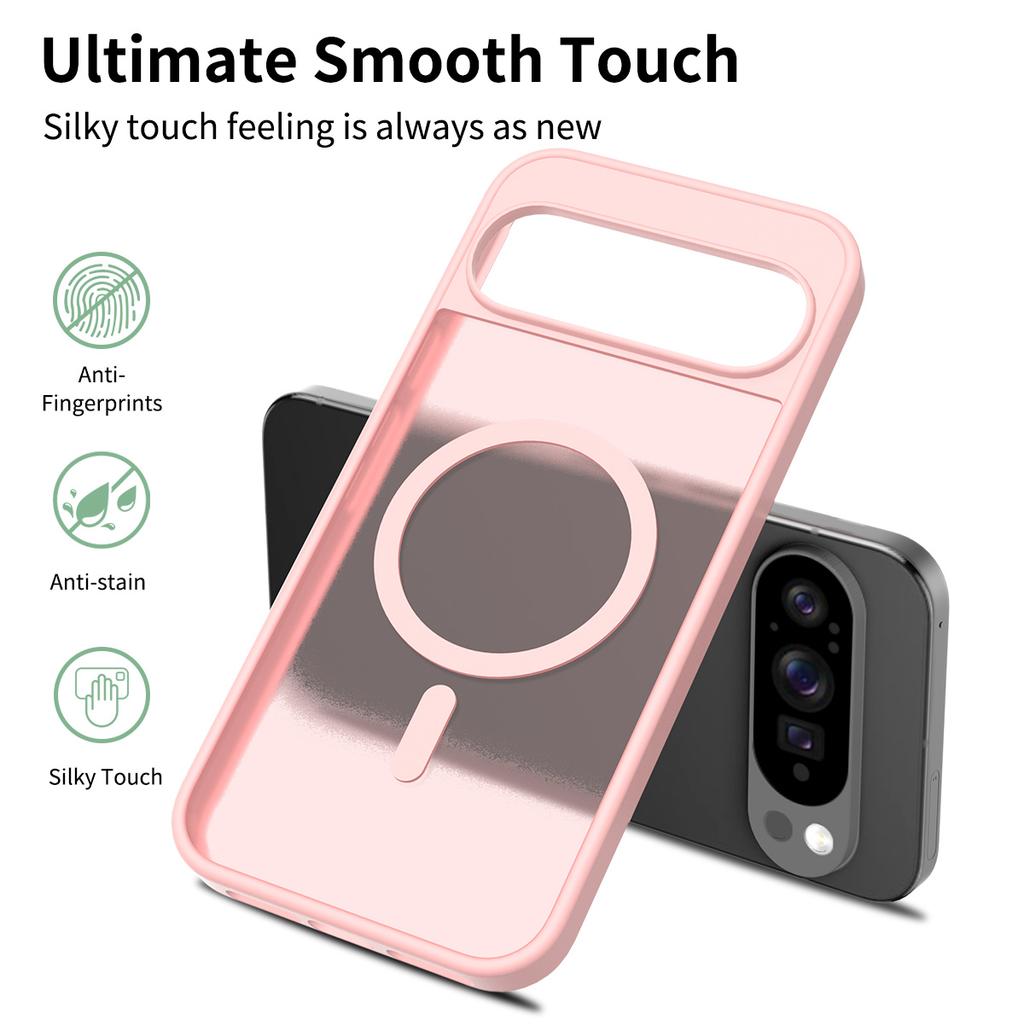 For Google Pixel 10 Pro XL Case Magnetic Case TPU Frame Acrylic Back Phone Cover Skin Touch