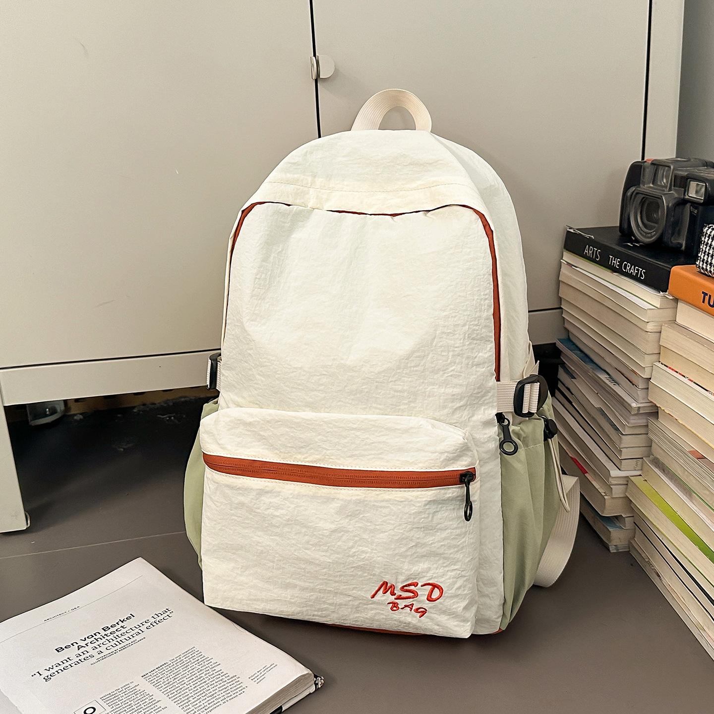 

Light Outdoor Mountaineering Bag Schoolbag Female Mori College Student Schoolbag Niche Design Sense Backpack Travel оранжевый