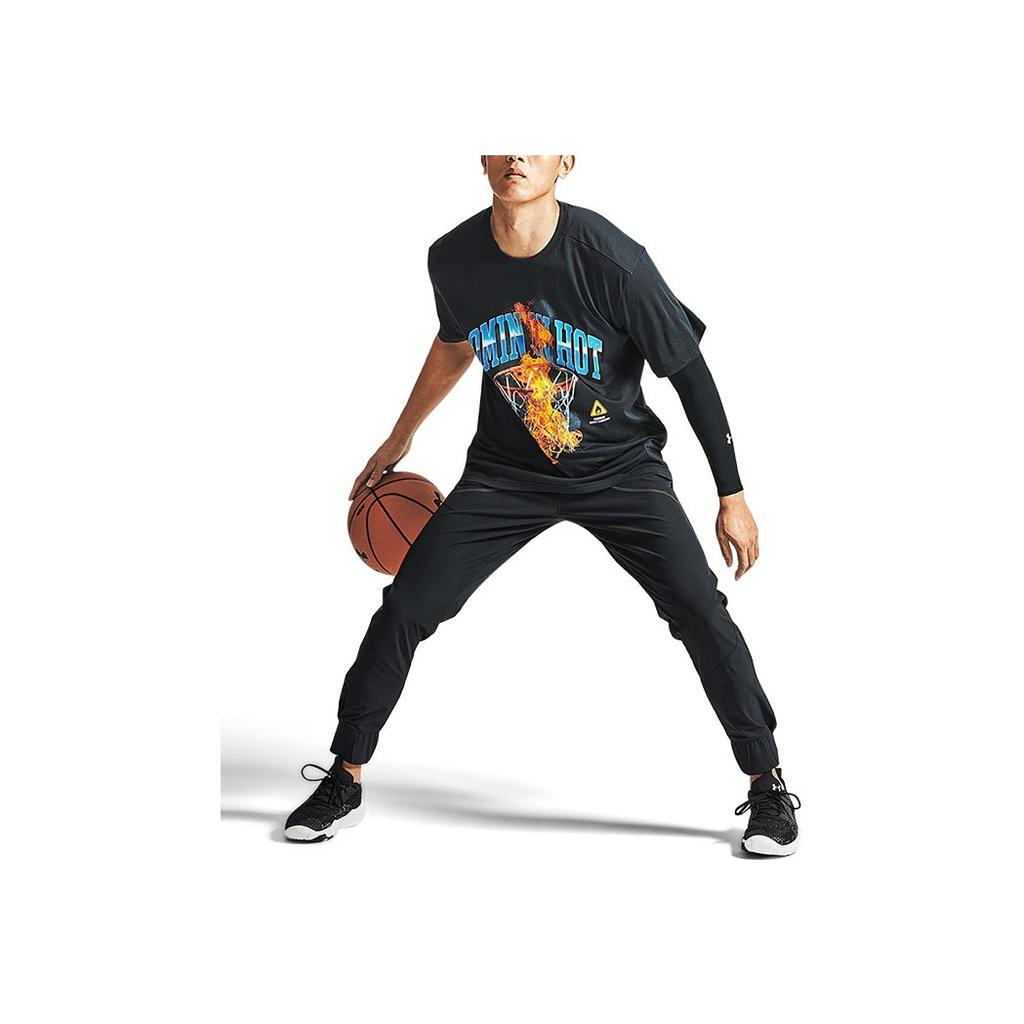 Under Armour Stretch Woven Casual Long Pants Men Bottoms Black 1361998-001