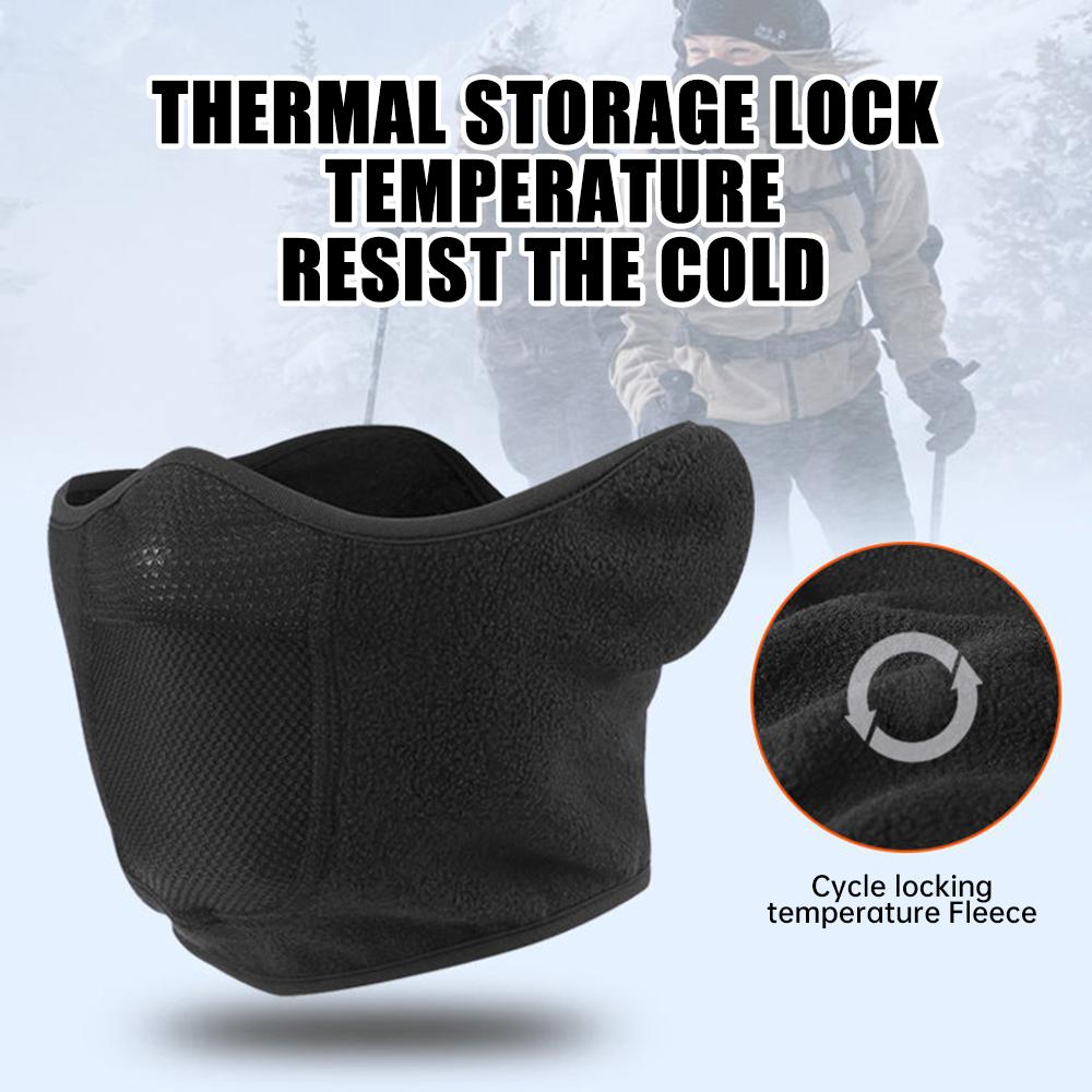 Fashion Winter Thermal Fleece Balaclava Full Face Mask Skiing Hat Bandana Hat Windproof Snowboard Scarves Women's Men Helmet Cap