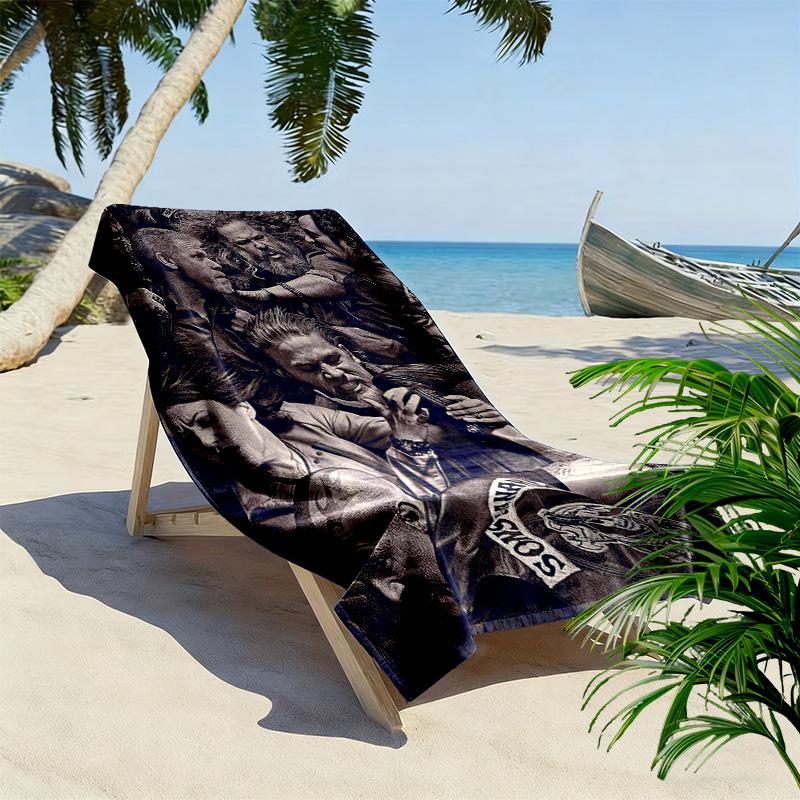 Rebellion Brotherhood beach towel soft Beach towel for vacation photos quick-drying swim towel Outdoor pool towel swim printing