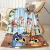 Bluey Family Harmony Blanket Comfortable Suitable for Office Picnics Bed for All Occasions Playful Design Suitable for Gifting Relatives and Friends
