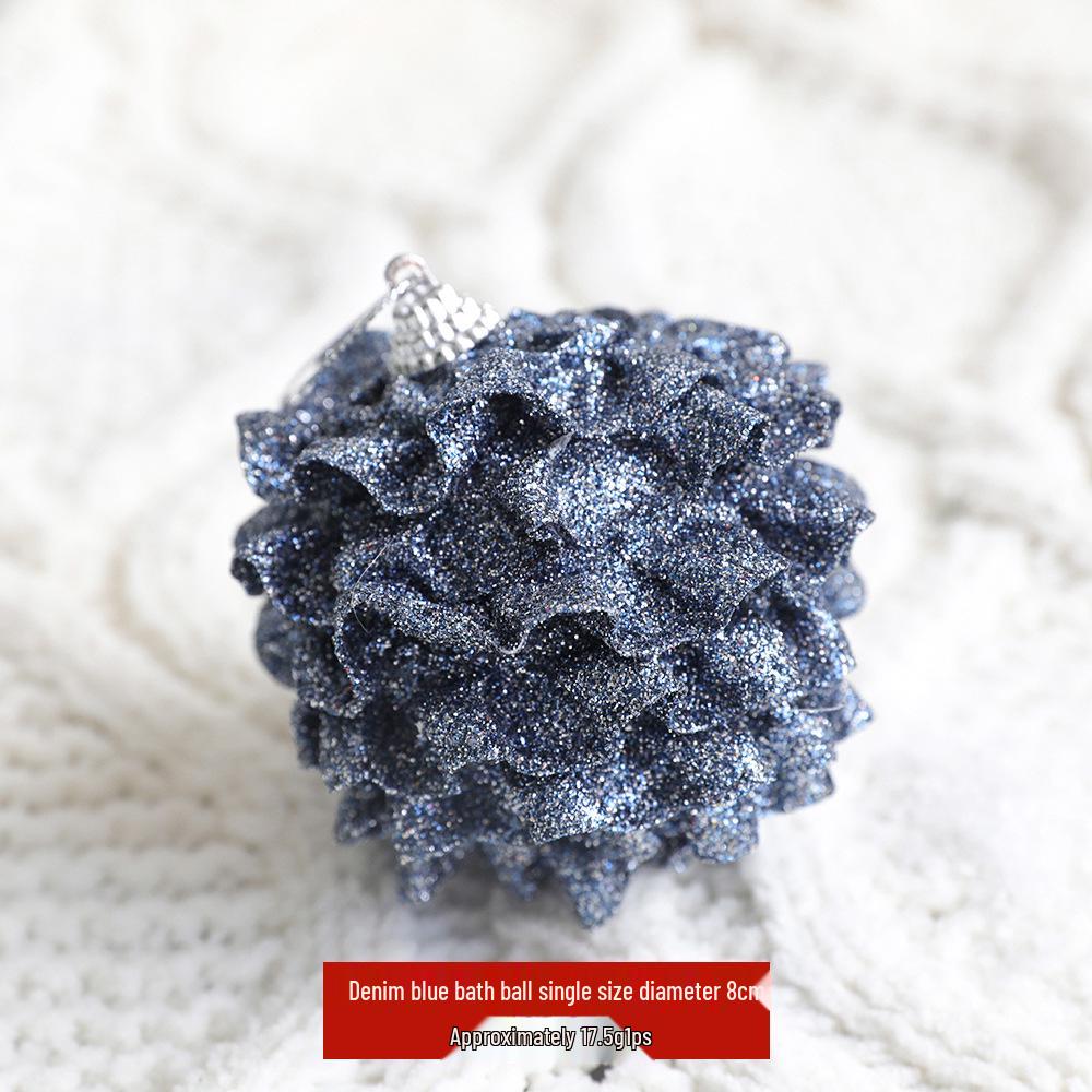 DIY Painted Foam Christmas Ornament: Snowflake & Irregular Pompon Balls