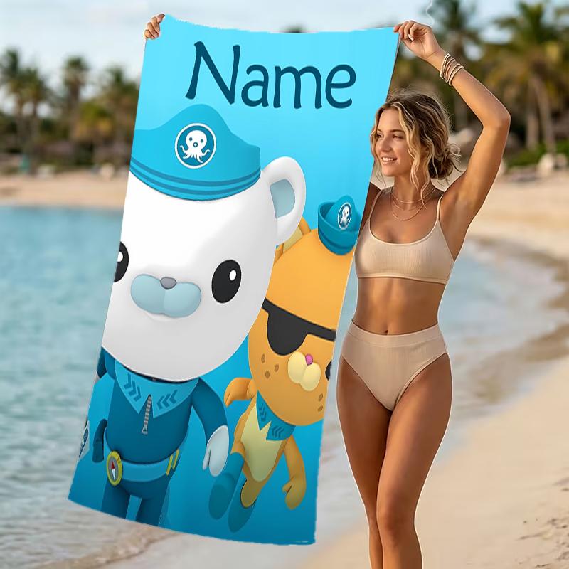 Customizable Personalized Beach Towels Octonauts Themed designs.Suitable for the Beach, Yoga, Sports;ideal As Beach Accessories