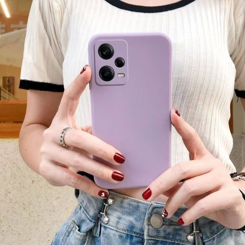 For Xiaomi Redmi Note 12 5G POCO X5 5G Square Silicone Phone Case Redmi Note12 Pro Pro+ Plus 5G Shockproof Protective Cover