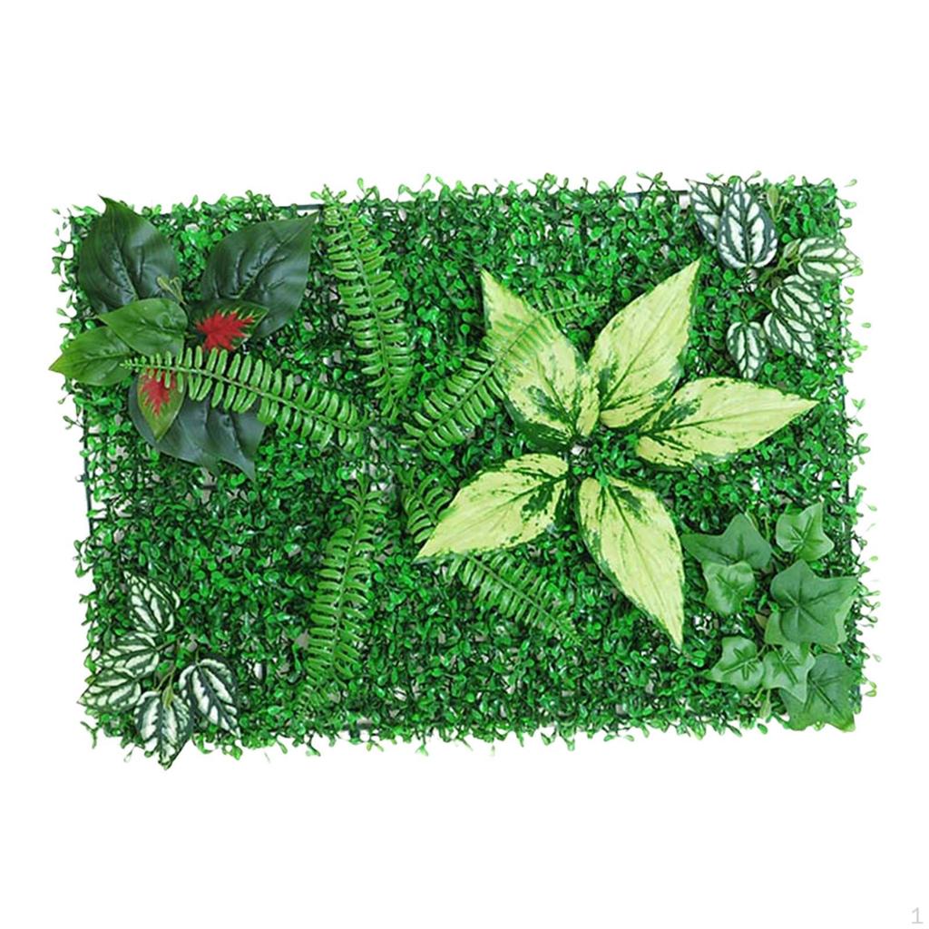 Artificial Green Hedge Wall Faux Backdrop Privacy Fence for Garden