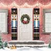 Christmas Decorations Nutcracker Welcome Sign Banner Flag Wall Door Hanging