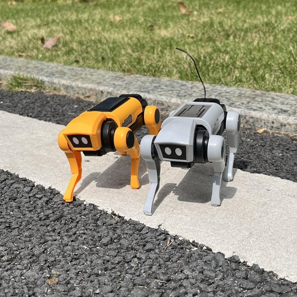 DIY assembly mechanical dog children's science and education experiment electric remote control walking robot educational toy