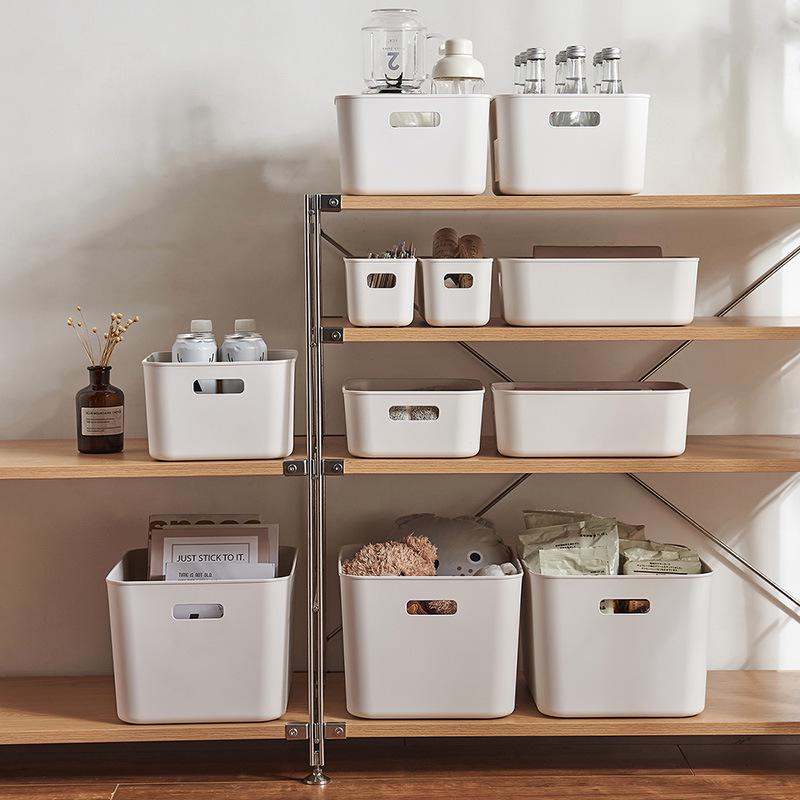 Multi-purpose Plastic Storage Basket for Cosmetics, Snacks, and Kitchen Items