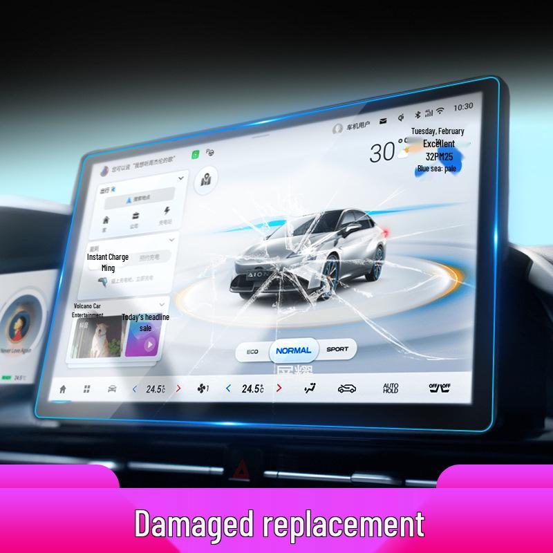 Compatible with 25 GAC Aion RT models: Center Console, Screen, and Instrument Panel UT Protective Film.