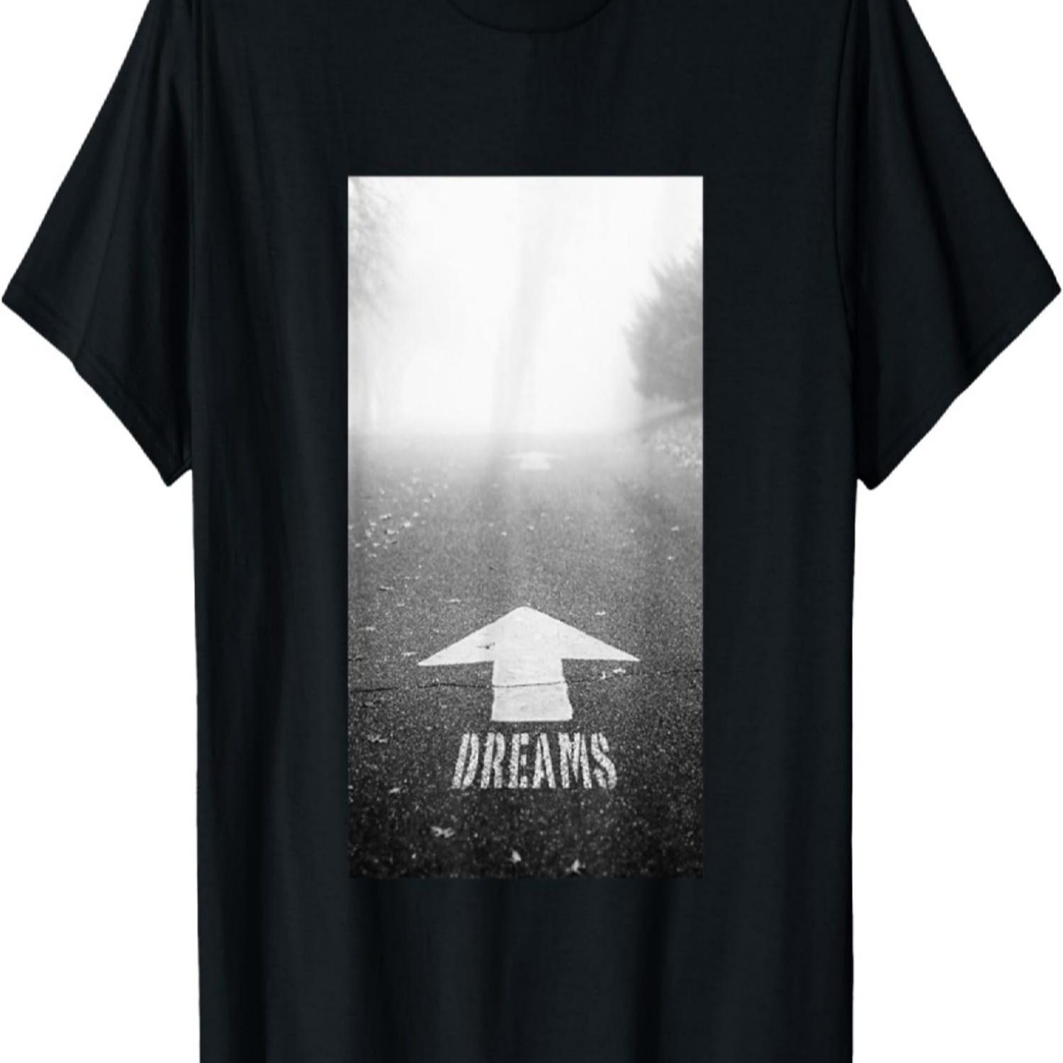 Träume T-Shirt, Folge deinen Träumen, black and white hoodie T-Shirt S чёрный
