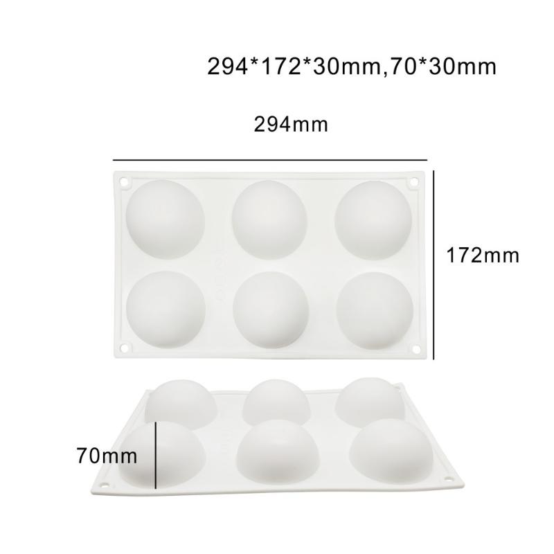 3D Sphere Silicone Mold for Mousse Cake Ball Shape Handmade French Dessert Chocolate Nonstick Baking Mold Kitchen Supplies