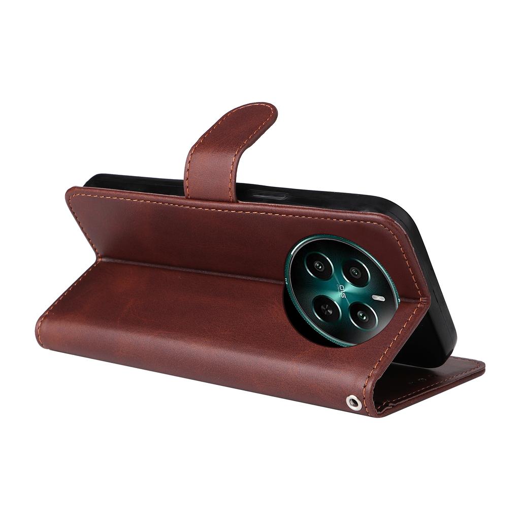 For Realme 12 4G/12+ 5G Case Viewing Stand 3 Card Holder PU Leather Phone Cover