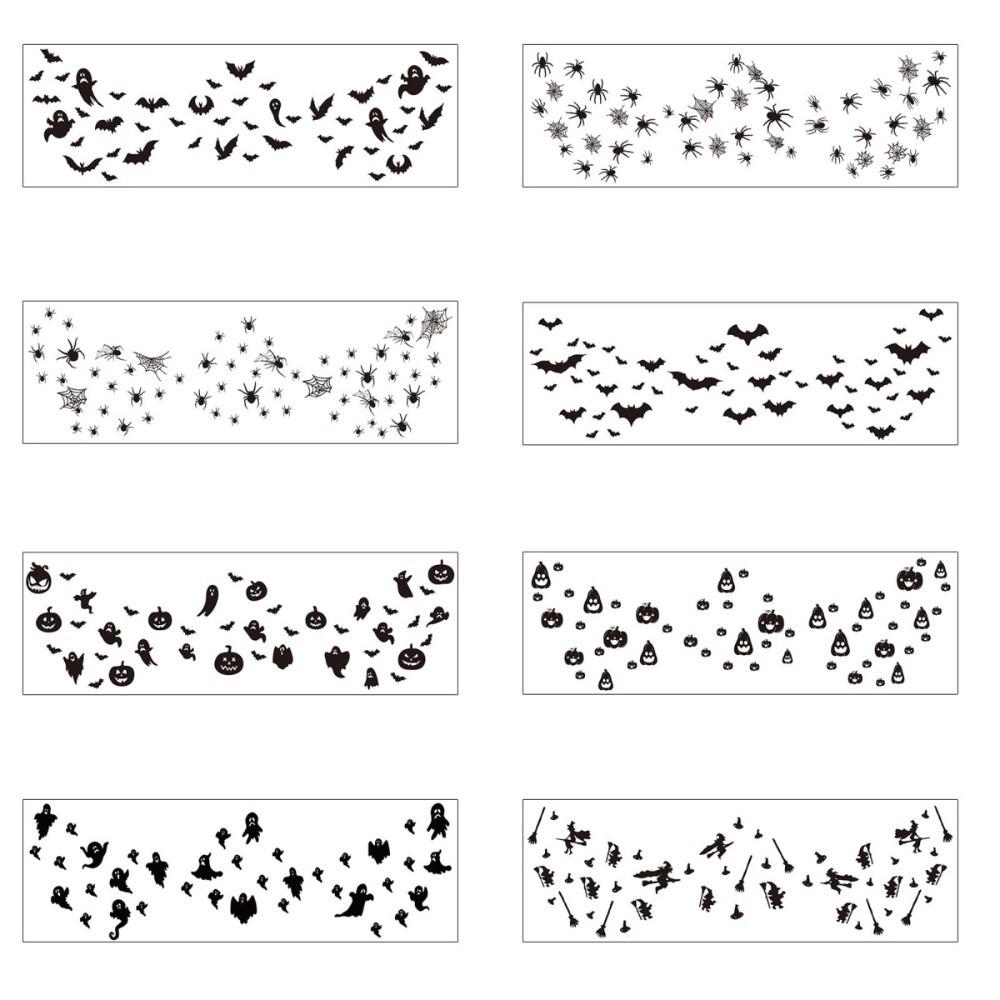 Spider Web Bat Freckle Tattoo DIY Face Tattoo Sticker Halloween Face Temporary Tattoo Make Up