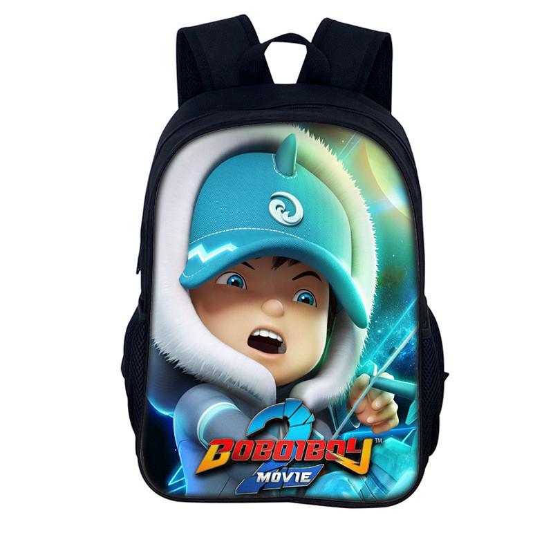 Elements Heroes Boboiboy Kids School Backpack With Durable Nylon Material For Elementary Students