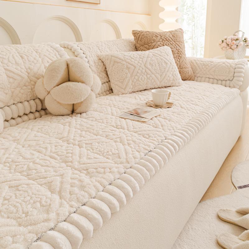 Zesílený protiskluzový potah na pohovku Univerzální odolná pohodlná celoroční podložka s polštářem pro obývací pokojovou židli