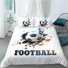 Soccer Football And Old Plaster Wall Damage Comfortable Duvet Quilt Cover Pillowcase Bedding Set Bedroom Decoration Home Textile