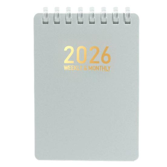 2026 Day Planner A7 Pocket Size Coil Notebook for Law Nursing Sketching Office Task Organizer for Work Study Planning