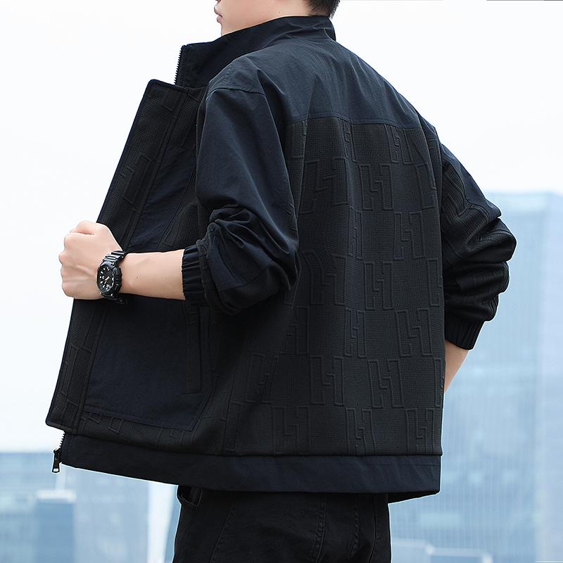 Stand Collar Jacket Men s Casual Jacket Men s Top Workwear Versatile Top XXXXXL