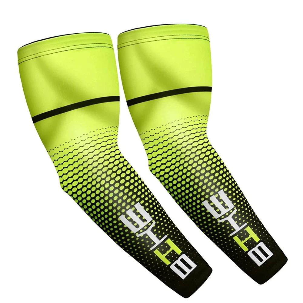 1Pair Sports Arm Compression Sleeve UV Protection Basketball Cycling Running Volleyball Sunscreen Bands Arm Warmer