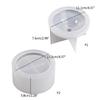 Rhombic Striped Resin Jar Silicone Molds Epoxy Resin Silicone Molds for Candle Cup Storage Container Jewelry Storage Jar