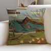 Metal AAugust Burns RedS Cushion Cover Breathable and skinfriendly linen pillowcase square removable and washable cushion