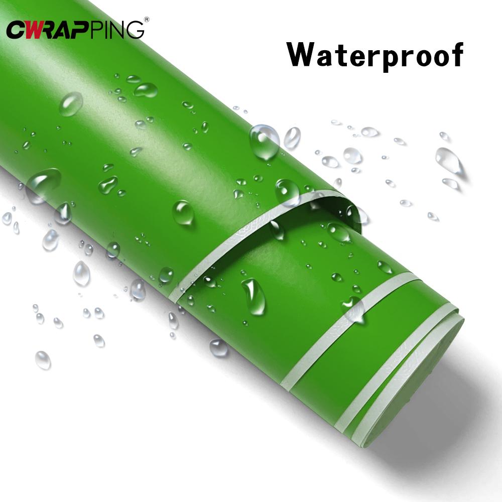 Matte Vinyl Customization Film Sticker Matte Apple Green Self-Adhesive Waterproof Vinyl Wrap Film for Car Tuning Accessories