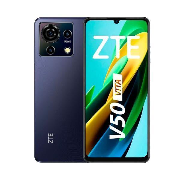 Smartphone ZTE Blade V50 Vita En Misty Black Avec Écran 6,75" 90 Hz HD+, 720 X 1600 Pixels, 14 Go De RAM (4 Go Physique + 10 Go