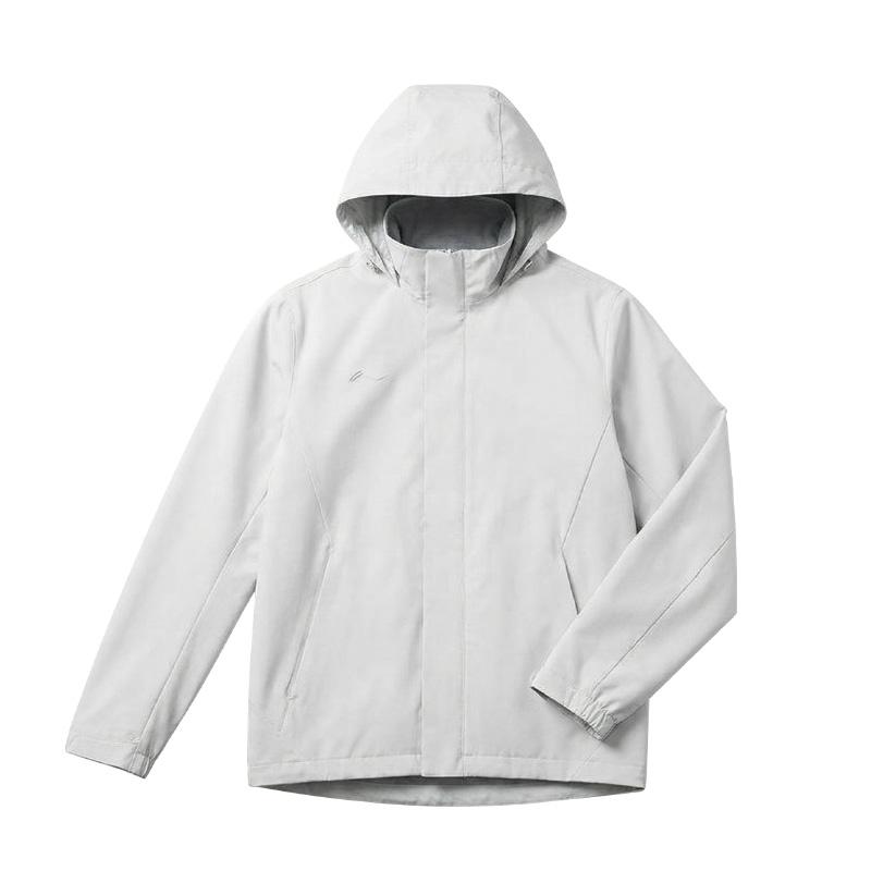 Мужская и женская повседневная спортивная ветрозащитная водонепроницаемая куртка с капюшоном Li Ning ATSK900-1 S