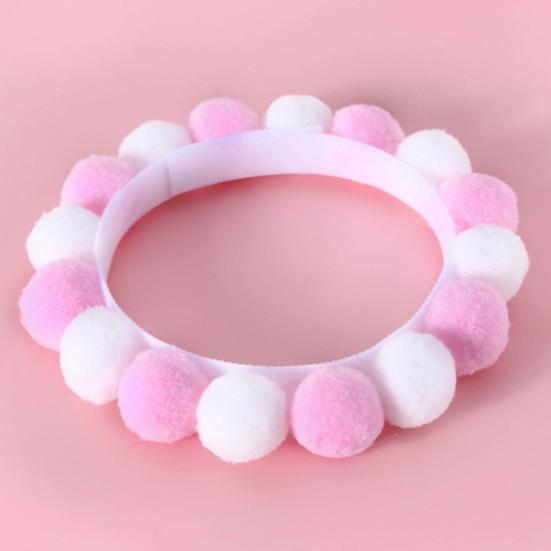 Pet Collar Plush Balls Decorative Fastener Tape Christmas Cats Dogs Pompom Collars for Birthday