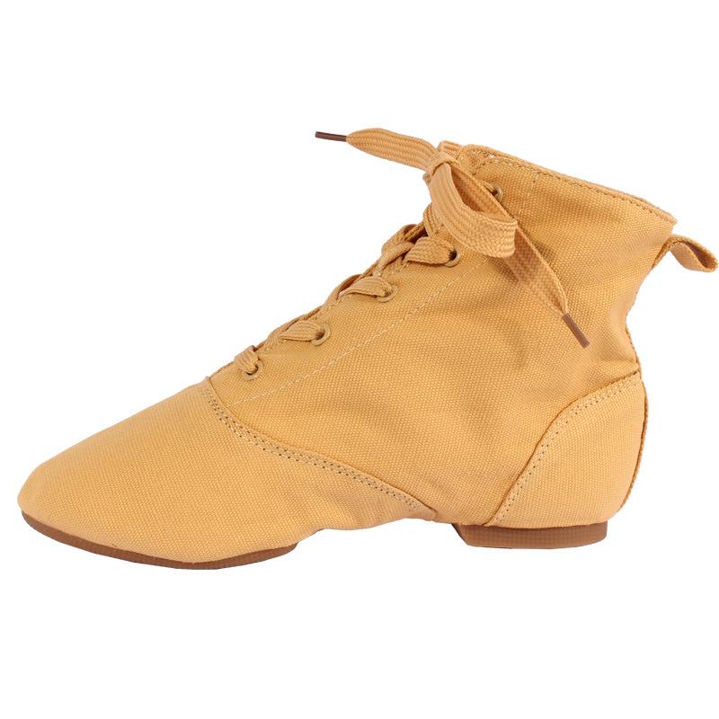 High-Top Jazz Dance Shoes for Men & Women, Canvas Soft Sole Low-Top Practice Shoes.