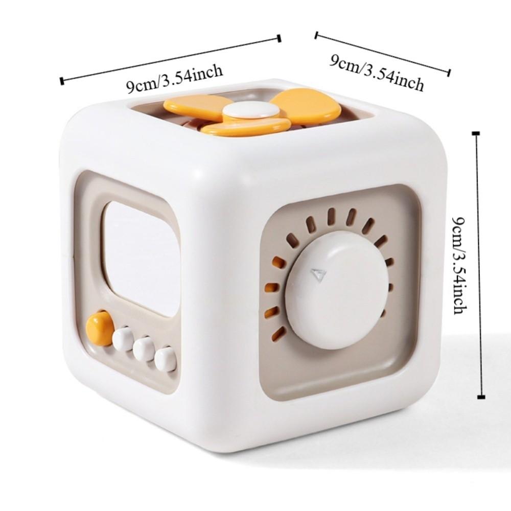 6 Sides 6 in 1 Montessori Cube Toy Plastic Montessori Educational Toy  Children