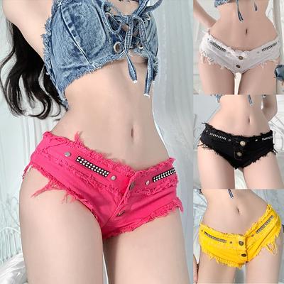 Fashion Women'S Denim Shorts Jeans Sexy Low Waisted Stretchy
