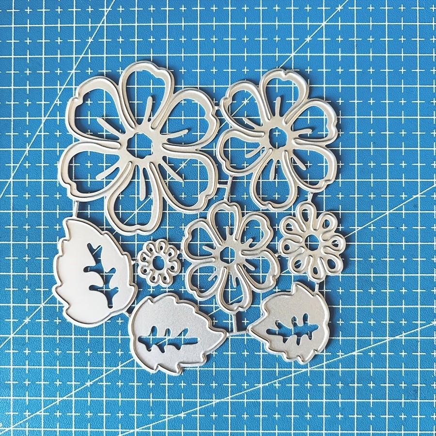 

Милые вырубные ножи для цветов для изготовления открыток, вырубные ножи, металлическая форма для вырубки, ножи для скрапбукинга, трафарет для травления и тиснения для рукоделия dies серебряный